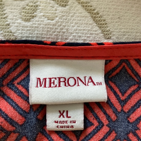 Merona Target Red Tile Print Shift Dress - Picture 6 of 7